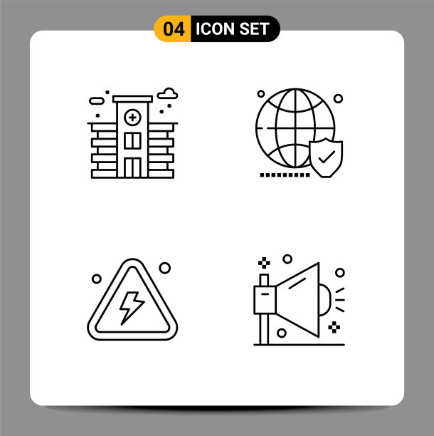 为城市的网格设置4个填充线的平面颜色图片下载