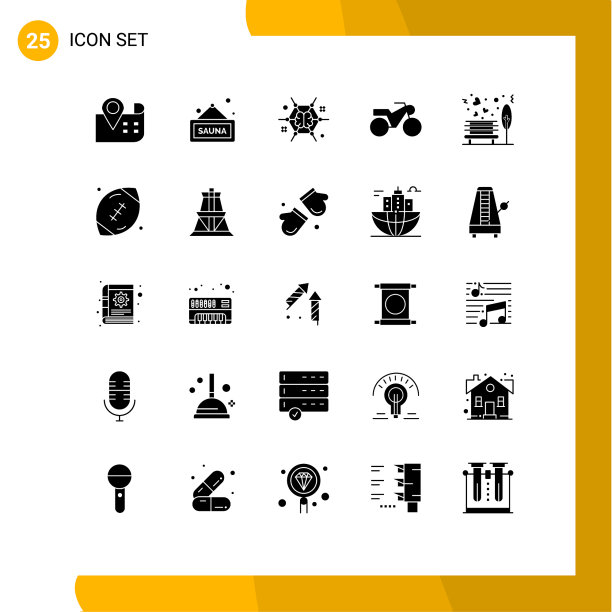 立体字形包25个通用符号公园图片下载