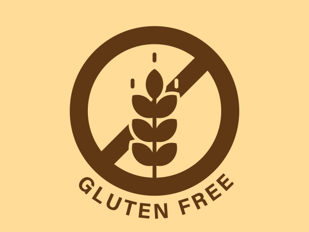 划掉标志与小麦穗或小麦穗图标。图片下载