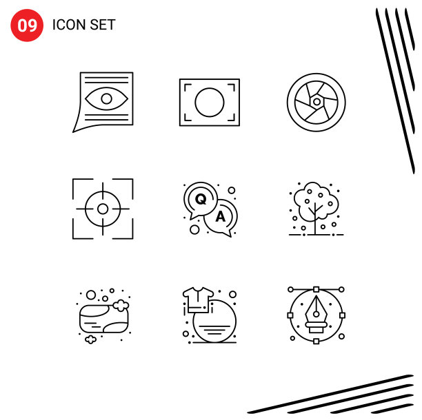 主题提纲和可编辑的符号图片下载