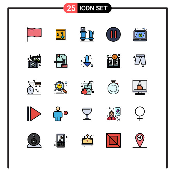 用户界面填充线平色包图片下载