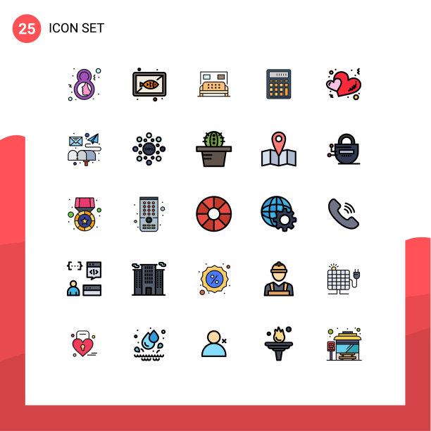 用户界面填充线平色包图片下载