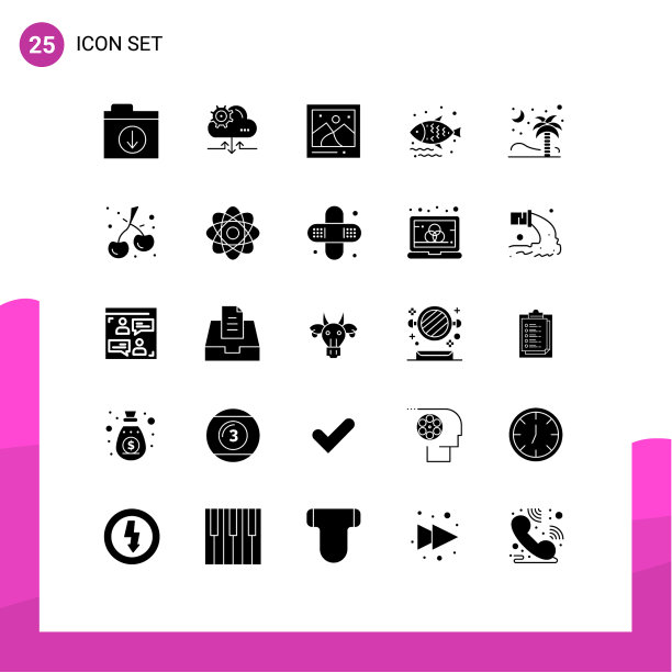 实字形包25个通用符号图片下载