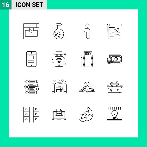 16个通用大纲符号在线符号图片下载