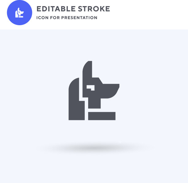 阿努比斯图标填充平坦固体标志图片下载