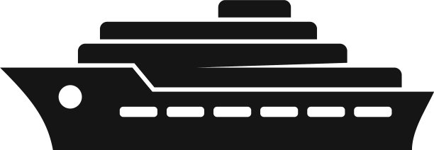 迪拜船舶图标简单的风格图片下载