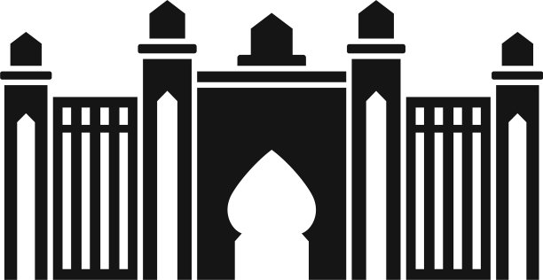 迪拜清真寺图标简约风格图片下载