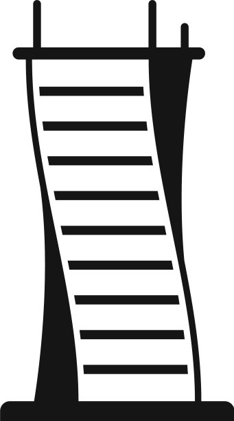 迪拜地标图标简约风格图片下载