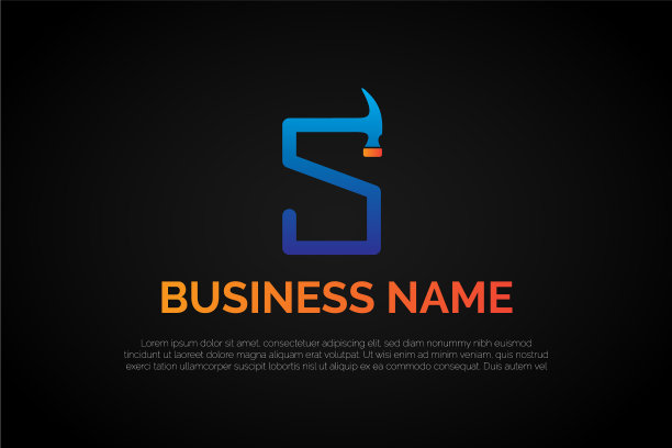 字母锤标志模板图片下载