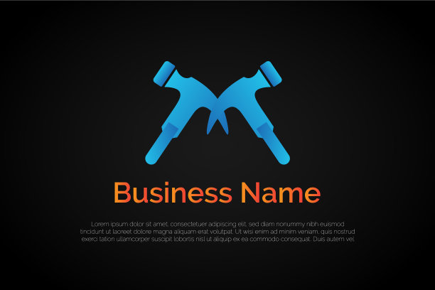 字母m锤标志模板图片下载