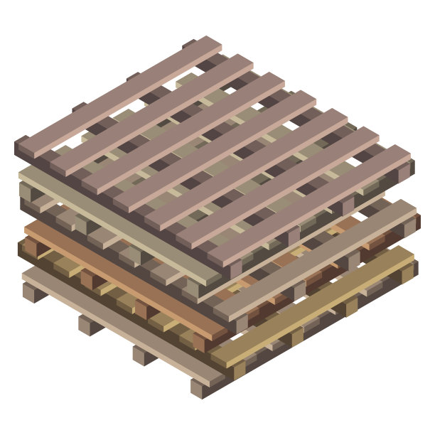 木制托盘，用于运输货物图片下载