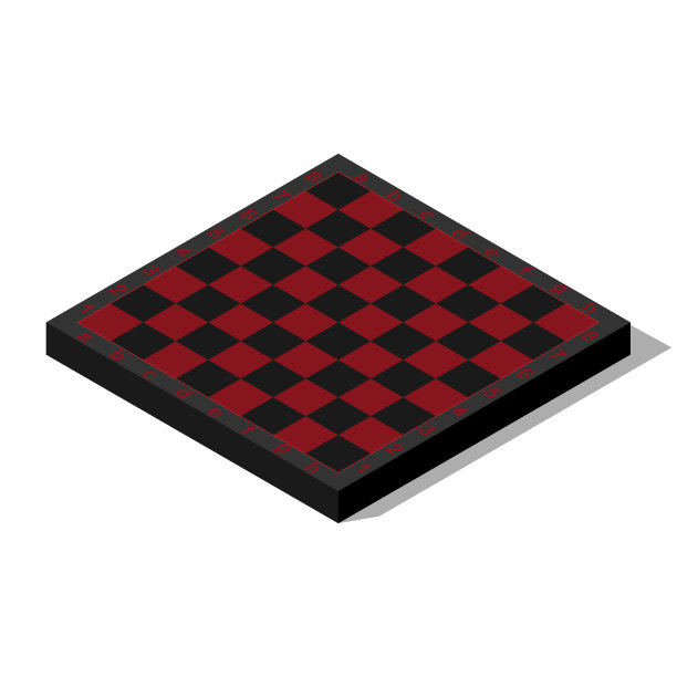 一个黑红相间的棋盘图片下载