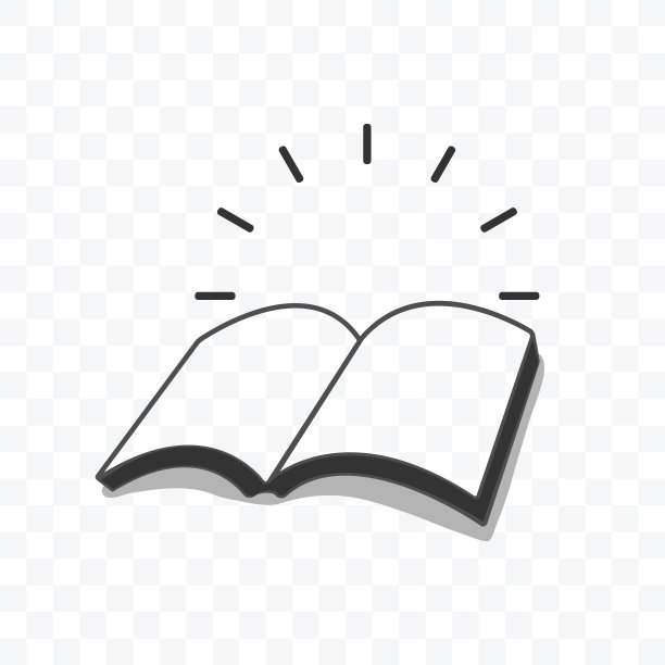 书图标矢量插图上透明的背景。图片下载