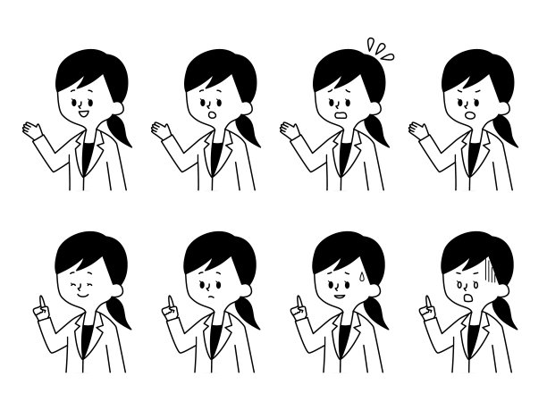 女医生面部表情集图片下载