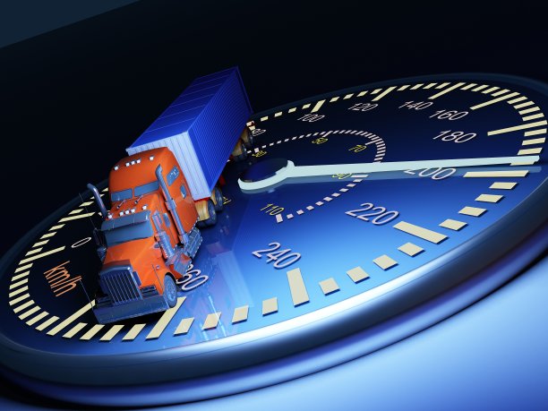 汽车在速度计上。图片下载