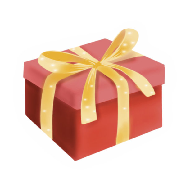 红色礼品盒孤立在白色背景。情人节贴纸插图。图片下载