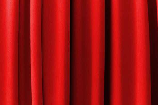 带有光影的红色窗帘作为纹理或背景图片下载
