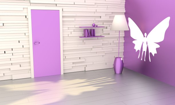 女蝴蝶插图图片下载