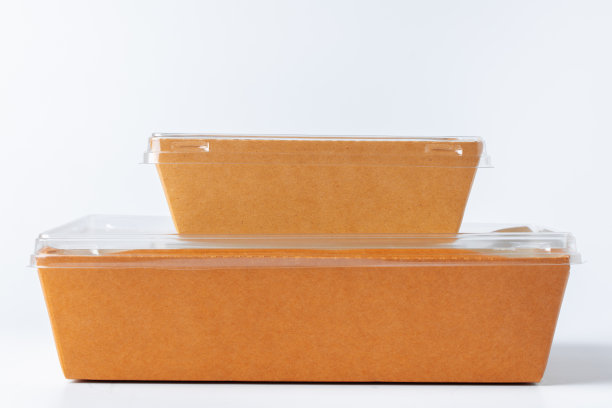 纸板箱棕色食品包装孤立在白色背景图片下载