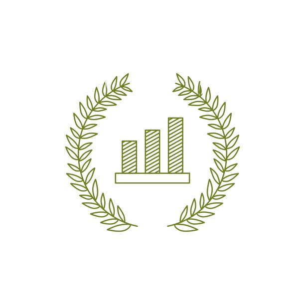 复古传统条形图矢量图标图片下载