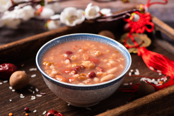 中国传统食物，腊八粥。图片下载