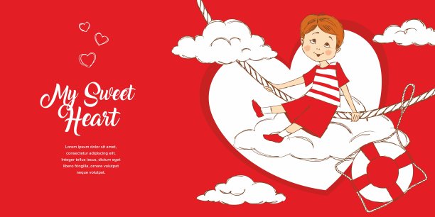 情人节卡片。图片下载