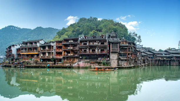 凤凰古城航拍图片下载