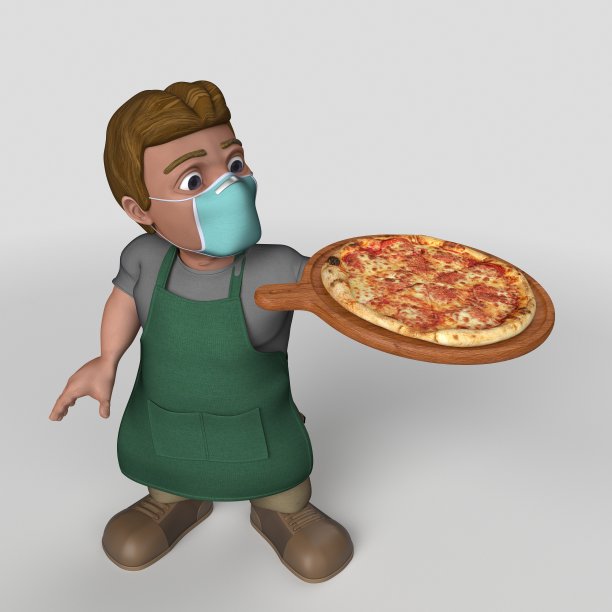 3D卡通店主角色图片下载