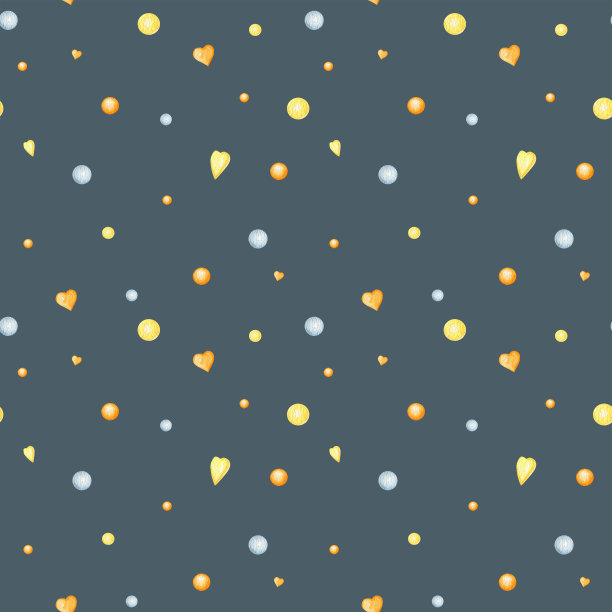 无缝图案心情人节，爱情贺卡概念。用于剪贴簿的水彩纹理。婚礼、横幅、海报设计。在灰色背景上手绘粉色心形图片下载