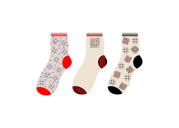 一套以五子棋为特色的袜子。图片下载