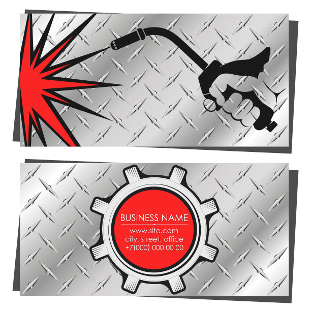 焊机手握名片图片下载