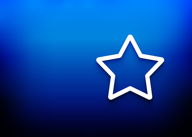 星形图标电光蓝色抽象设计背景插图图片下载