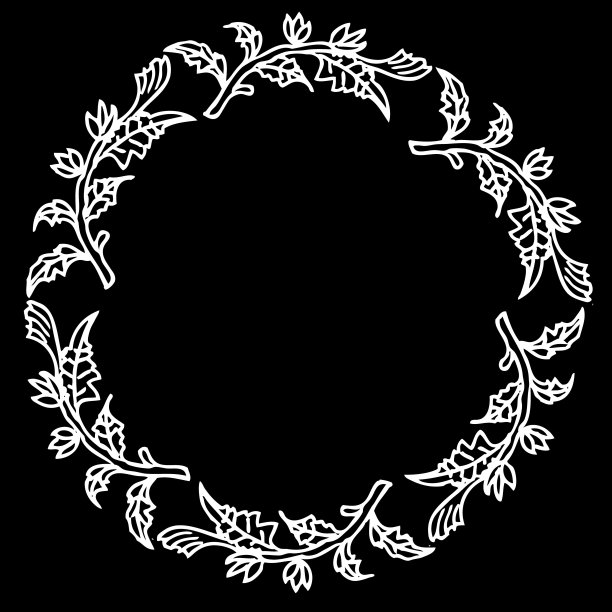 黑色和白色框架与装饰图片下载