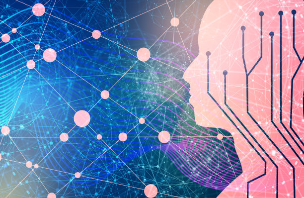 抽象的类人机器人素材图片