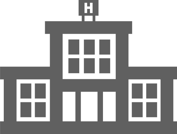 医疗诊所医院灰色图标图形图片下载