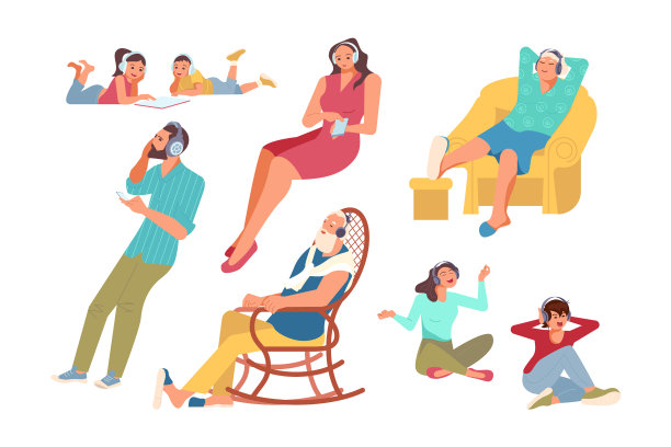 人们听音乐图片下载