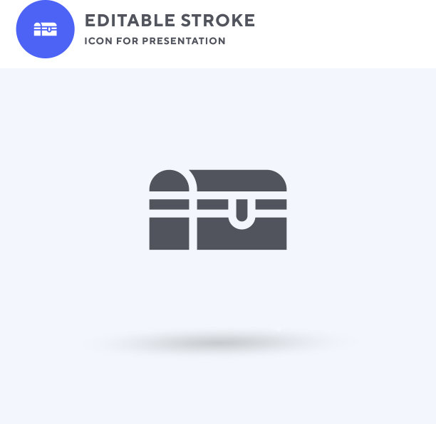 宝箱图标填平标志图片下载