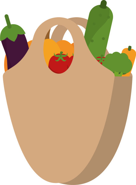 食品杂货袋图标图片下载