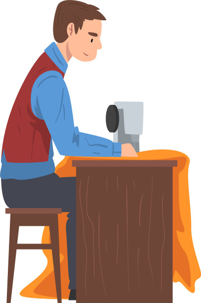 裁缝缝纫衣服缝纫机男图片下载