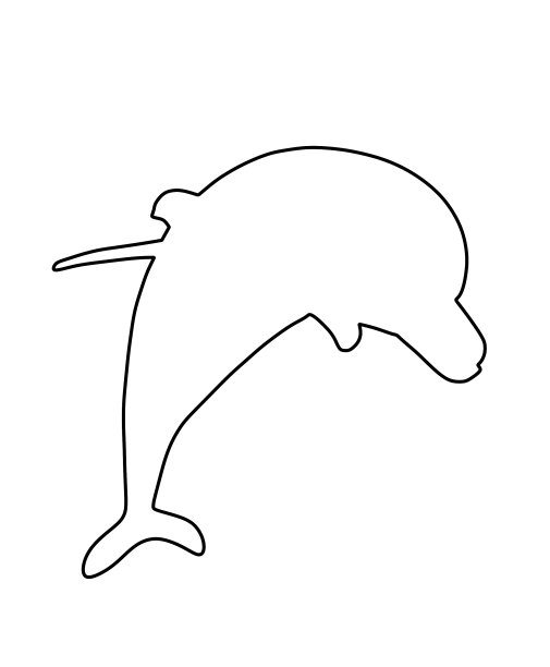 隔离海豚线等高线图片下载