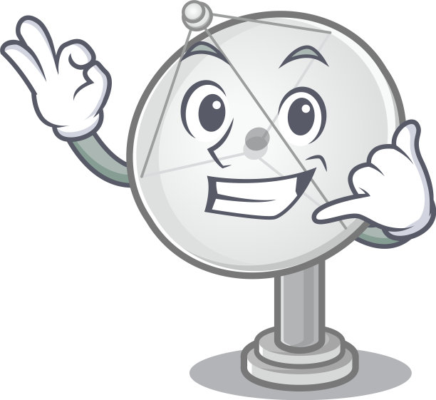 叫我搞笑的卫星天线吉祥物图片风格图片下载