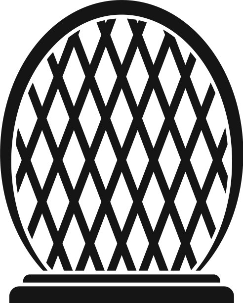 镜像迪拜建筑图标的简单风格图片下载