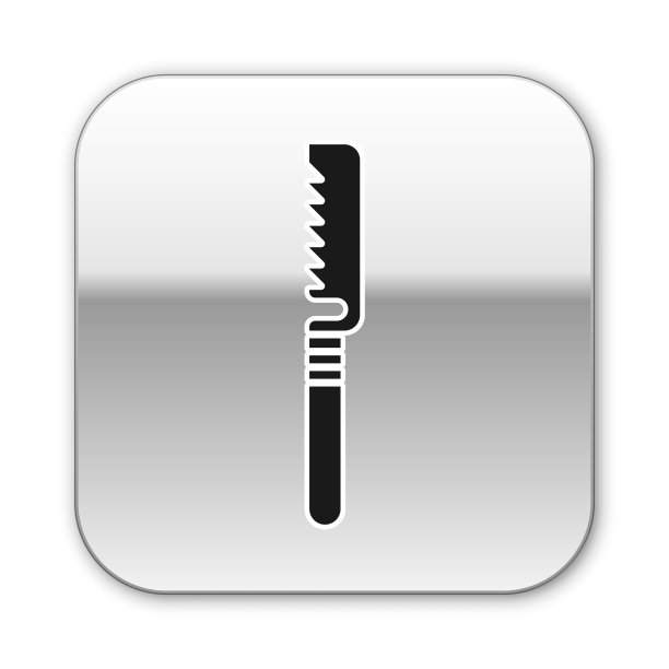 黑色医疗锯图标孤立在白色上图片下载