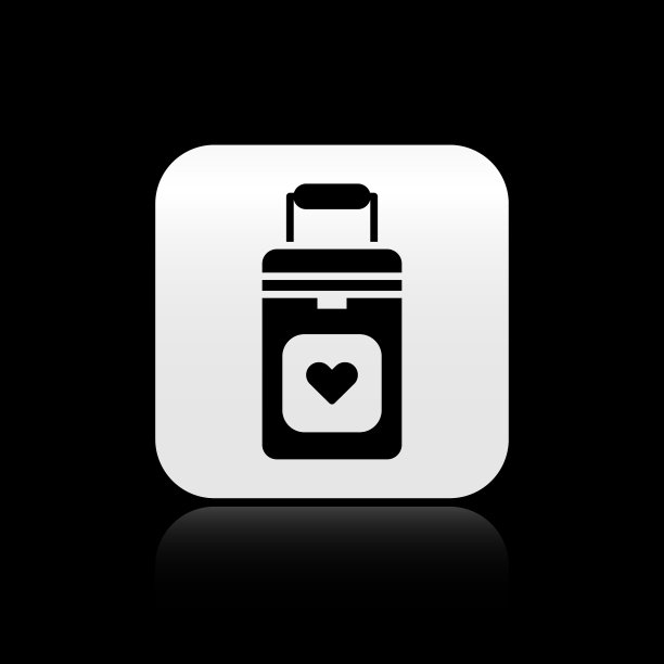 用于人体器官运输的黑色冷藏箱图片下载