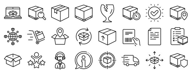 物流和运输图标卡车交付图片下载