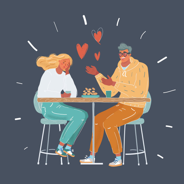 男人和女人坐在一起图片下载