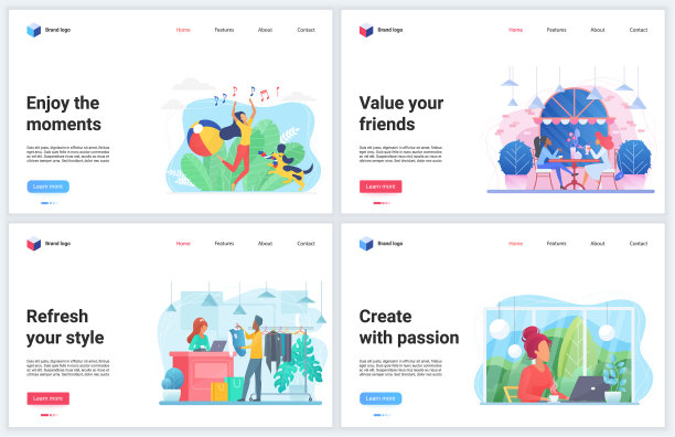 享受时刻卡通公寓图片下载