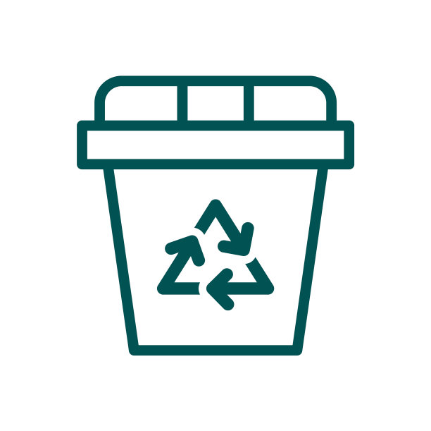回收站图标隔离在白色背景图片下载
