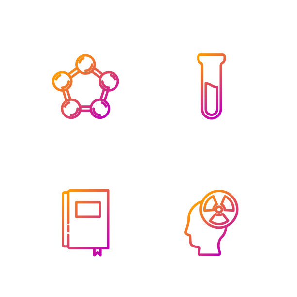 设线头和辐射符号书分子图片下载