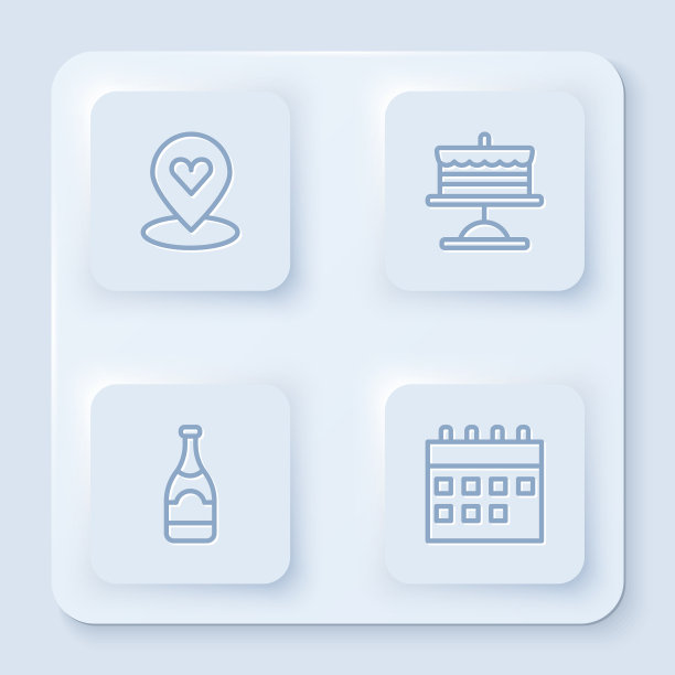 用心形蛋糕盘定线位置图片下载